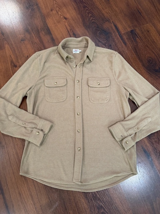 Faherty Tops - Faherty Womens Long Sleeve Button Up Shirt Sand color Sz Large